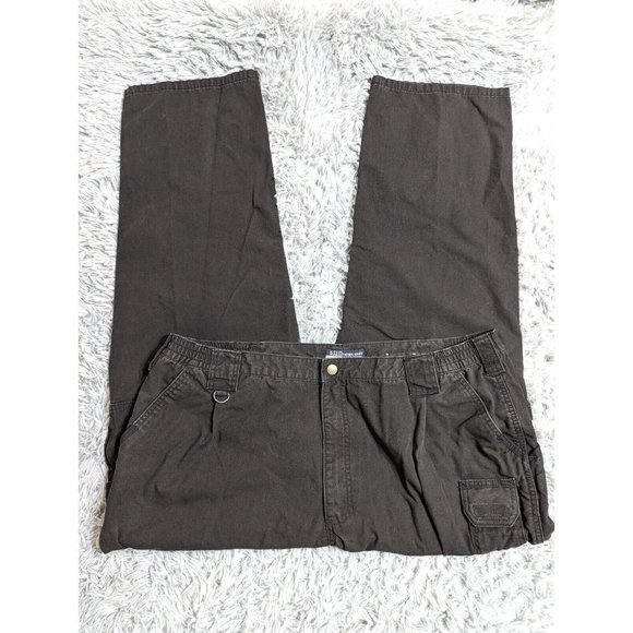 5.11 Tactical Mens Cargo Pants Size 44x32 Black Ripstop 74521 Icon 44/32 Cotton - Picture 3 of 10